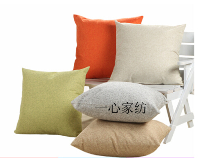 Customized customized plain linen pillow cushion lumbar sample processing