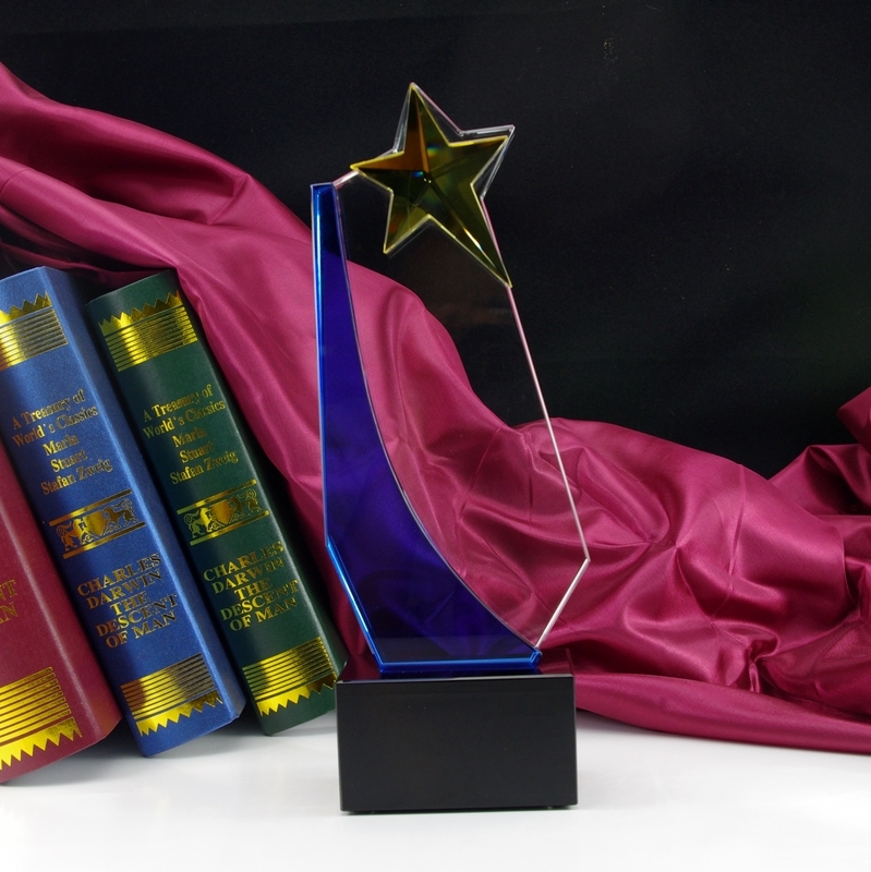 创新五角星奖杯奖牌系列四 k9工艺奖杯