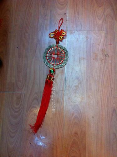 Chinese Knot Plum Blossom Copper Coin Lucky Money Large Copper Wire 20cm