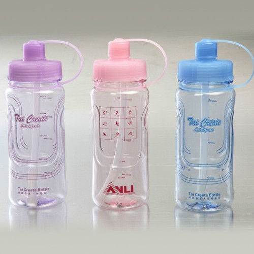 [factory direct sales] new elegant sports straw water bottle water cup plastic cup 3001