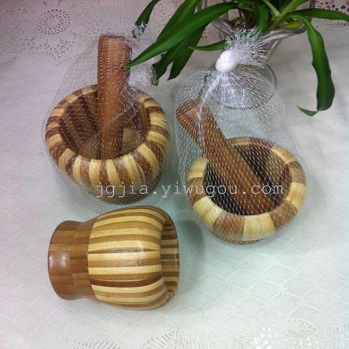 natural bamboo garlic grinder garlic grinder gallipot kitchen grinder