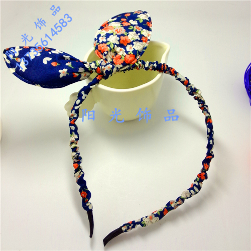 Aishang Sunshine Fabric Rabbit Head Buckle， headband Headband Accessories 