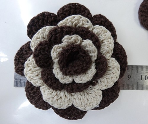 Crocheted Cotton Thread Five-Layer Flower