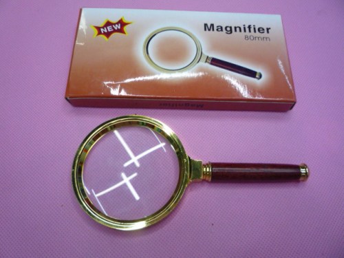 all-new material， good quality handheld all-metal magnifying glass for students and the elderly