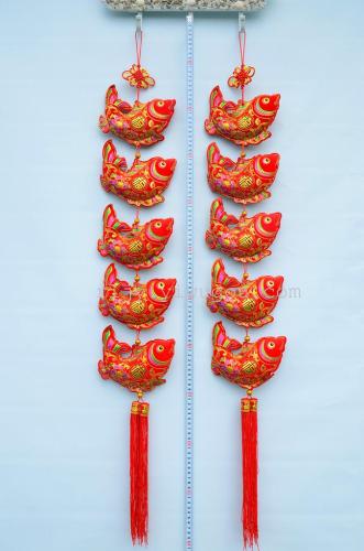  Peony & Fu Fish Skewers Size Chinese Knot Pendant Wedding New Year Festive holiday Home Decoration Factory Direct Sales 
