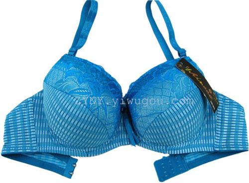 2014# Thick Cup Jacquard Foreign Trade Bra Underwear （Spot）