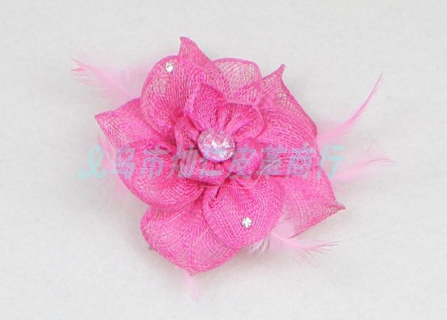 linen corsage， corsage manufacturers， corsage wholesale， linen head flower， clothing accessories， hat flower