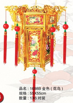 六角塑料宫灯(走马灯)55CM