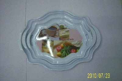 High-grade, durable clear plastic tray