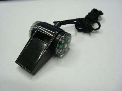塑料口哨  带指南针口哨 黑色口哨  sd5059
