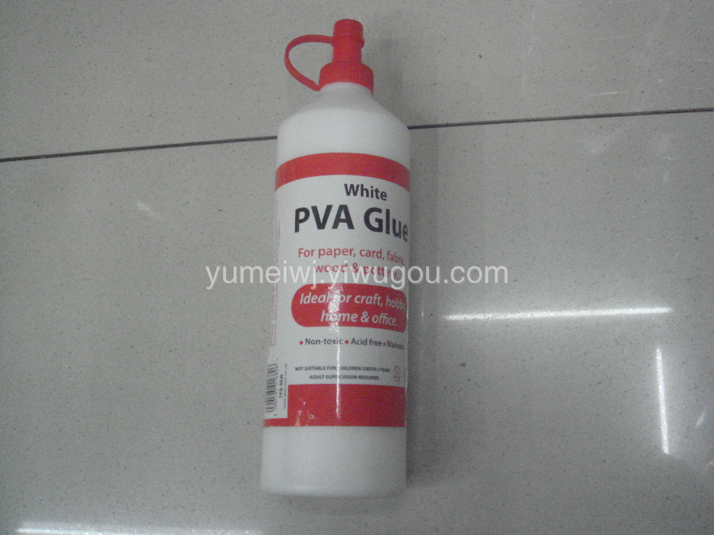 White plastic, white latex.