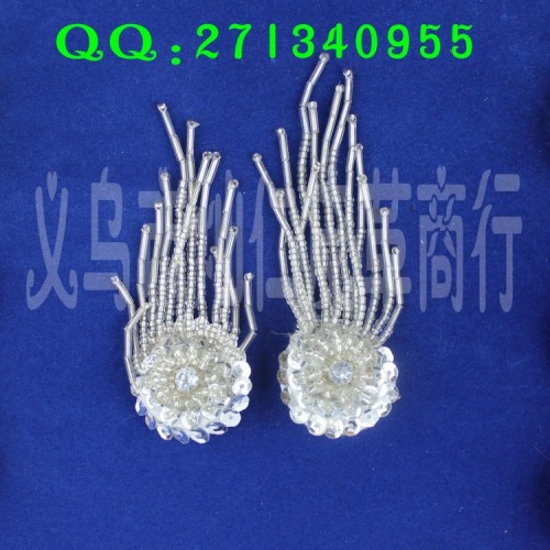 Kc0009 Yiwu Factory Direct Sales Silver White Pipe Dangling Beads Brooch Wholesale Small Batch Leftover Stock