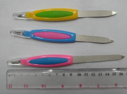 Double Use Manicure Implement Nail File One Side Is Knife for Removing Dead Skin， the Other Side Is Manicure Sand