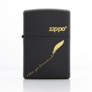 美国原装正品 zippo打火机 裂 哑漆236爱的签名 限量正版