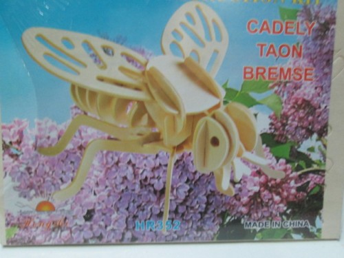 small 2-board 3d puzzle insect series model 351 352