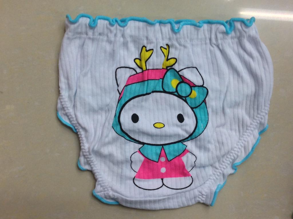 14257 girls cotton cartoon underwear with eyes
