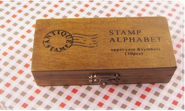 韩国印章 新款复古英文字母印章大写款(30枚入)