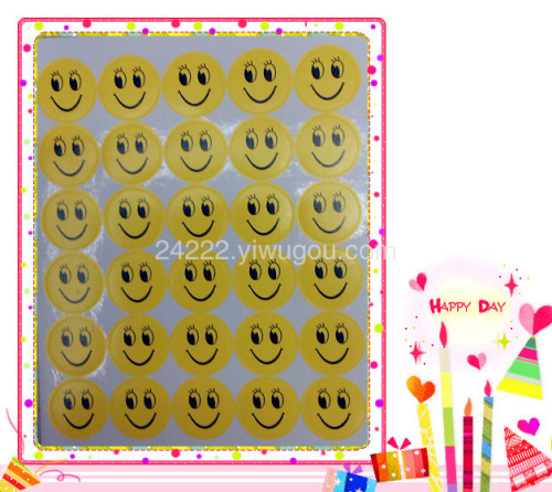 yellow smiley face color smiley face stickers smiley face stickers mark sticker 1.9