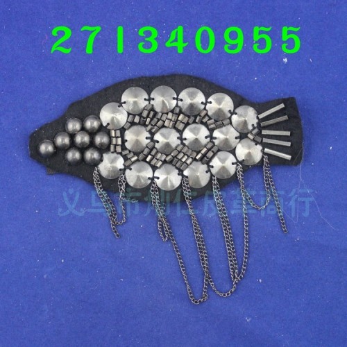 Epa0174 Yihua Direct Sales Lead Gray Epaulet Customized Handmade Corsage Pin Export Epaulet Corsage Wholesale