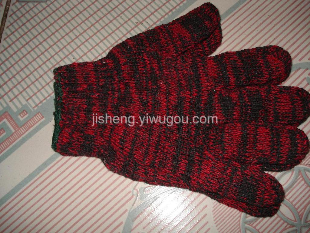 red cotton gloves