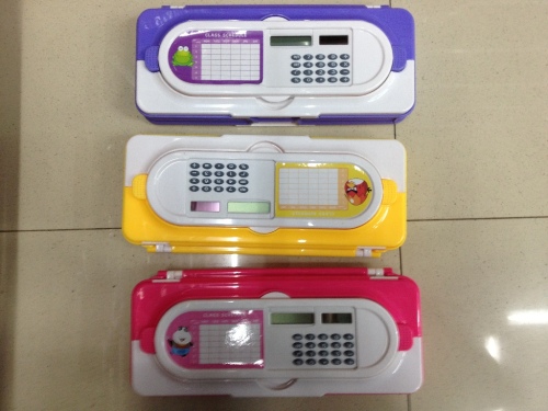 Double-Sided Plastic Tape Calculator Stationery Box New 601