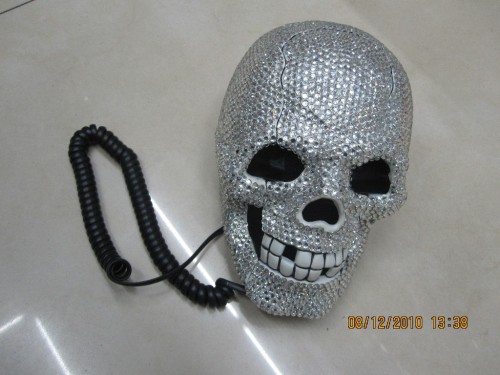 骷髅电话机，Skull telephone