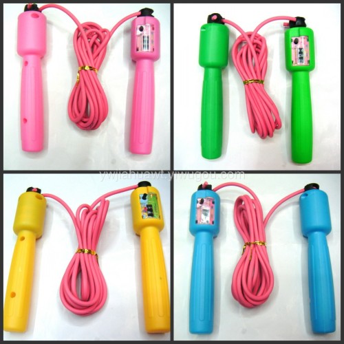 plastic rubber count jump super cheap exercise body jump rope jiahua sporting goods