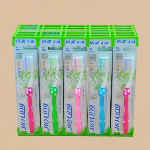 Toothbrush Wholesale Jele 9036（30 PCs/Box） Soft-Bristle Toothbrush Silver Protection
