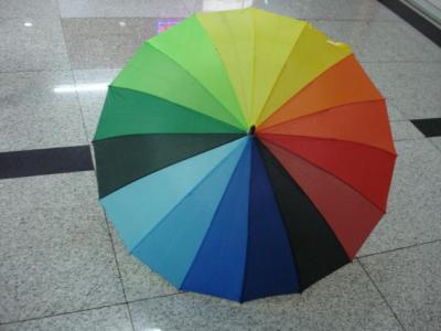 Rainbow automatic umbrella foreign trade umbrella manufacturers direct 55CM16K