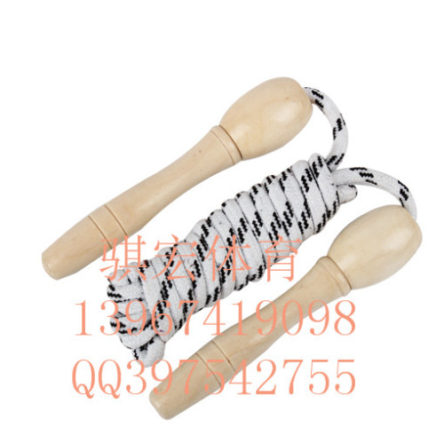 macro 9809 log handle jump rope adult fitness jump rope cotton braided rope wooden handle cotton string