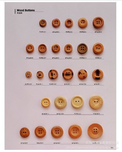 Factory Direct Sales Various Wooden Buttons