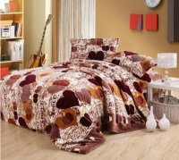 Blanket Coral Fleece Blanket Flannel Four-Piece Set 016