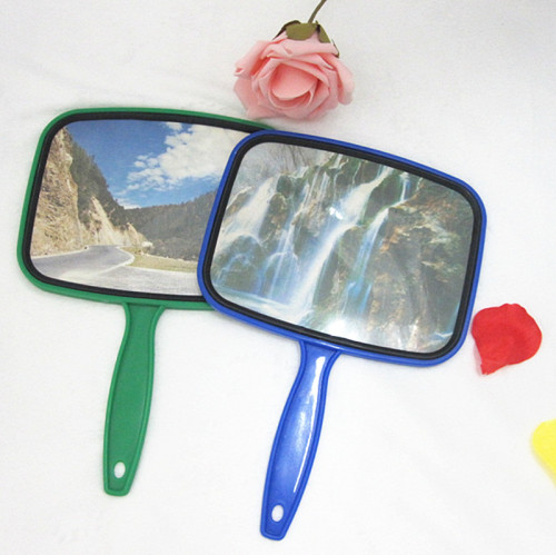 factory direct sales plastic hand-hold mirror cosmetic mirror mirror