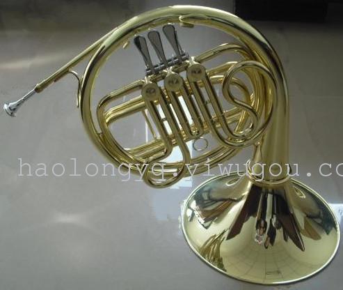 instrument horn french horn split three-key type copper piston three-key round number