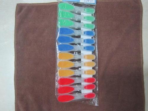 Windproof Plastic Clothespin， Two-Color Clothes Clip， Clothes Hanger， Clothesline， Document Folder， Clip