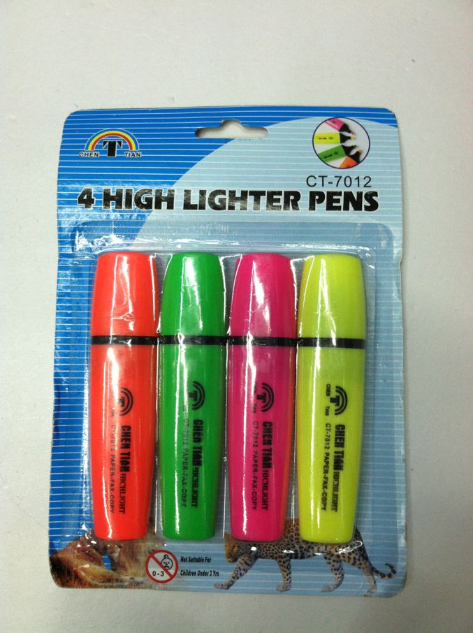 4色吸卡荧光笔 荧光笔