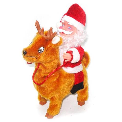 Jk006 Riding Deer Santa Claus 