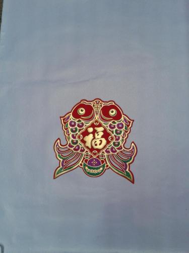 changsheng craft fish figure door sticker new year door sticker