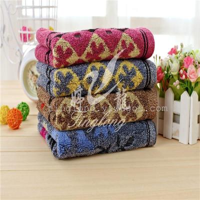 Wholesale cotton towels washcloth DK yarn Jacquard towel washcloth to wash towel factory 
