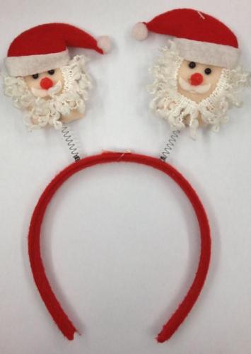 jk002 christmas hair buckle/headband series santa claus christmas hair buckle with lights
