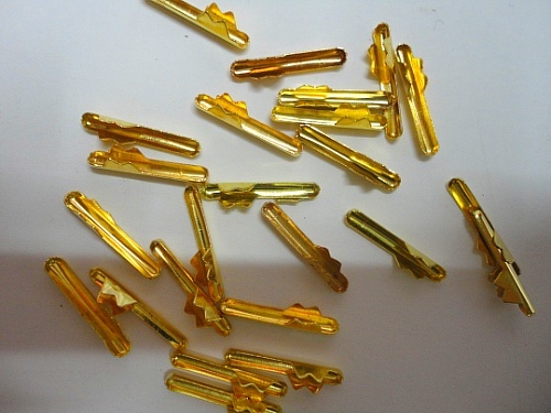 copper yellow wire tail clip copper iron small wire buckle gun color gold silver black