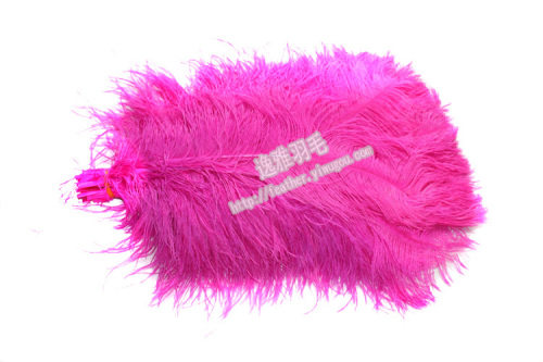 yiya feather rose red ostrich feather 45-50cm ostrich feather natural feather dyed feather