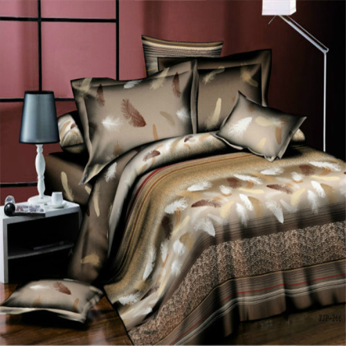 foreign trade 3d oil painting bedding active printing and dyeing bedding four-piece set wholesale plain weave four-piece rain dream