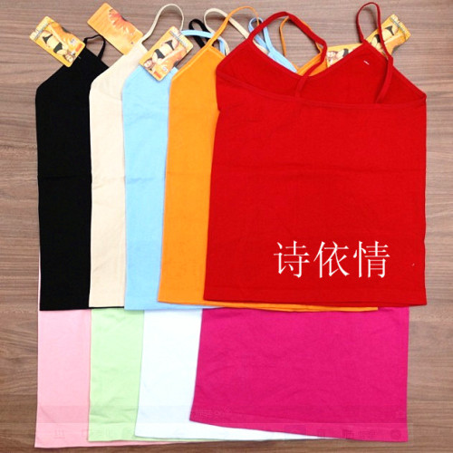 seamless vest nylon single-layer sports vest underwear with good quality and many colors in stock