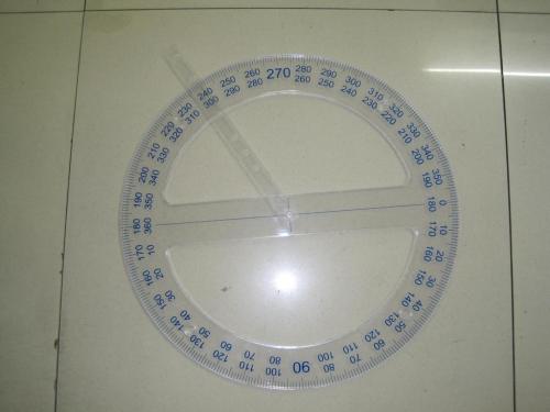 broad protractor （360 degrees）