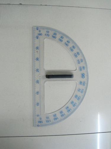 Broad Transparent Teaching Protractor