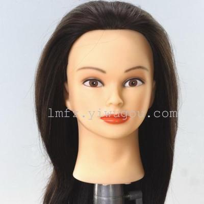 Long straight hair wig hair wig hair dummy head model