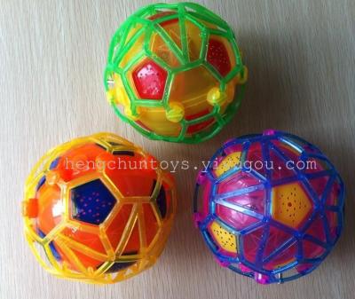Flash dance music ball bouncing ball qicaixuan ball toy light football toys