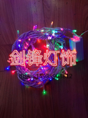 led colored lantern flashing string lights christmas outdoor waterproof string lights