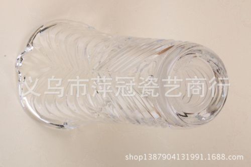 25菠萝创意水晶玻璃花瓶工艺品